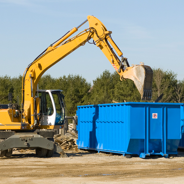 can i choose the location where the residential dumpster will be placed in Grafton WV